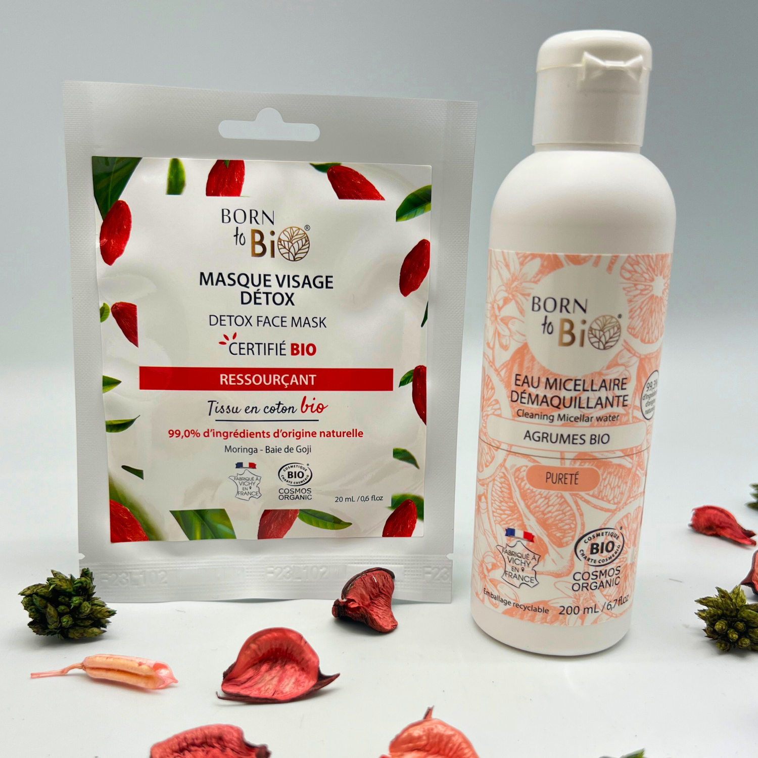 Masque visage Détox en coton - Certifié Bio-2